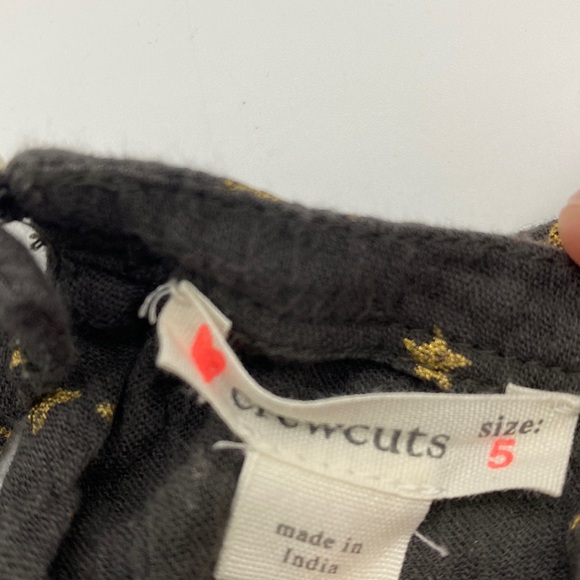 Crewcuts Gold Star Top Girls Size 5 - Picture 4 of 7